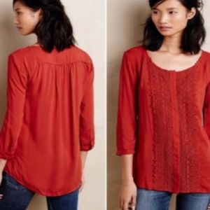 Anthropologie Maeve Crescent Street Buttondown